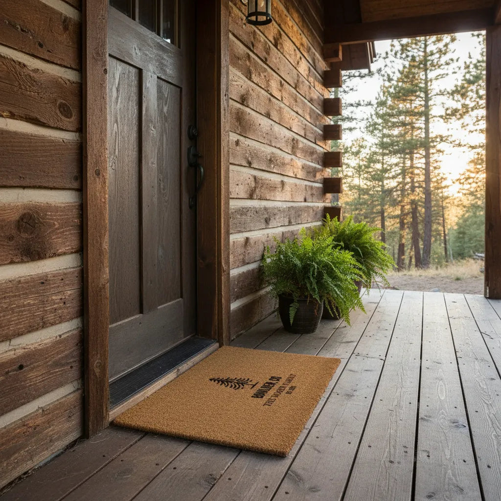 Personalized Pine Tree Doormat