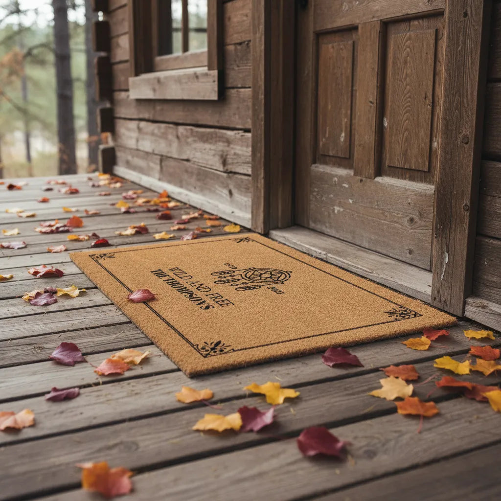 Wild & Free Personalized Dreamcatcher Doormat