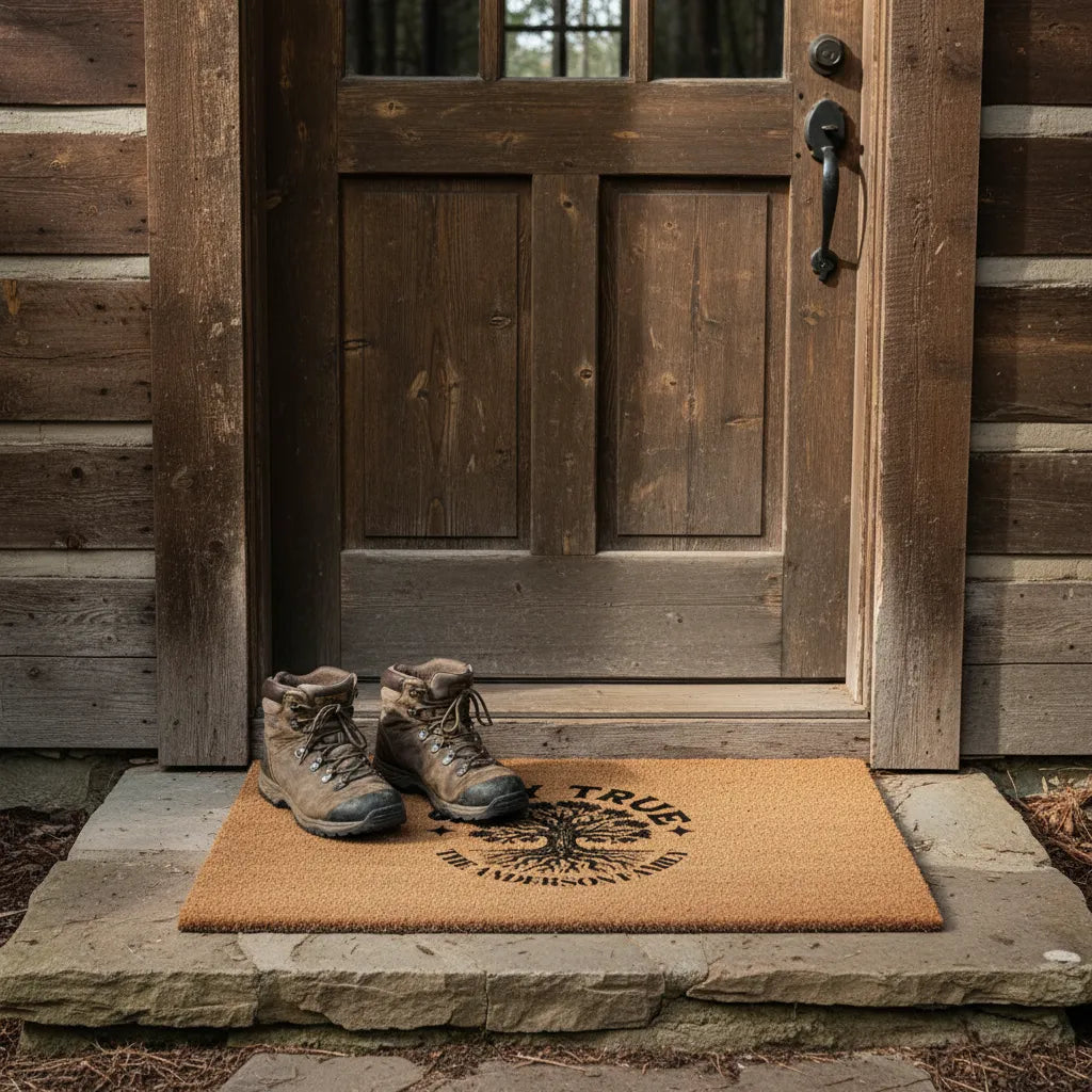 Stay True Personalized Family Tree Doormat