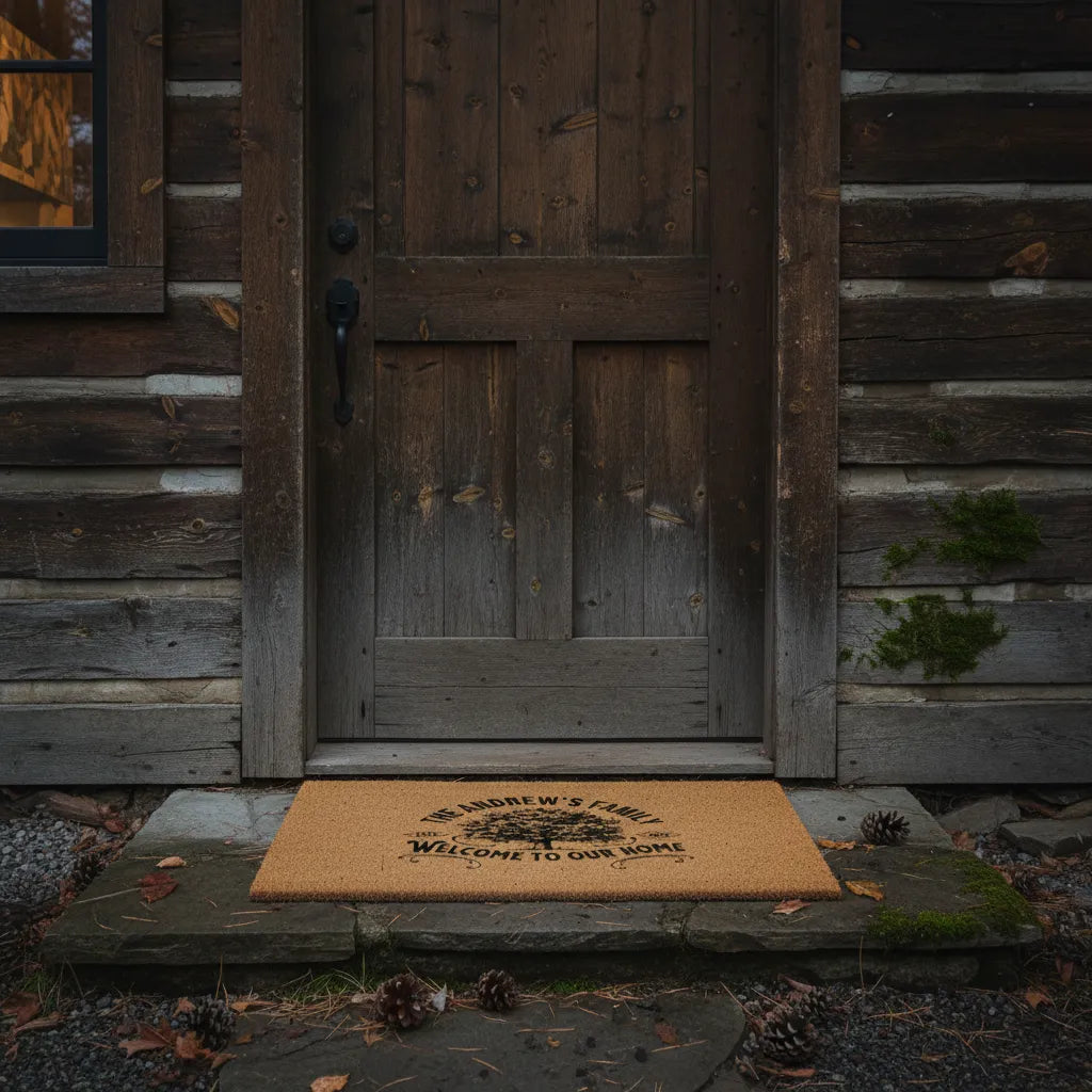 Welcome to Our Home Personalized Family Tree Doormat