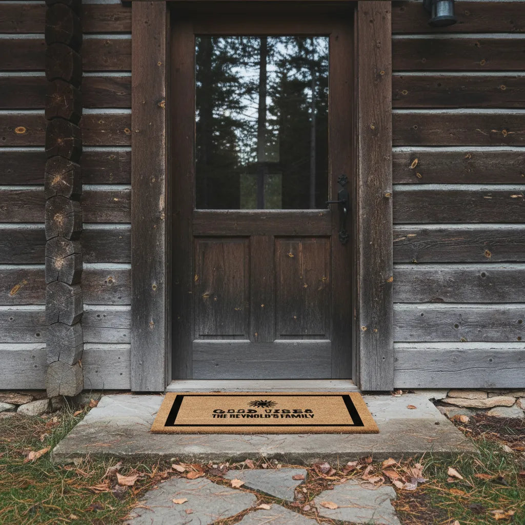 Good Vibes Personalized Sun Doormat